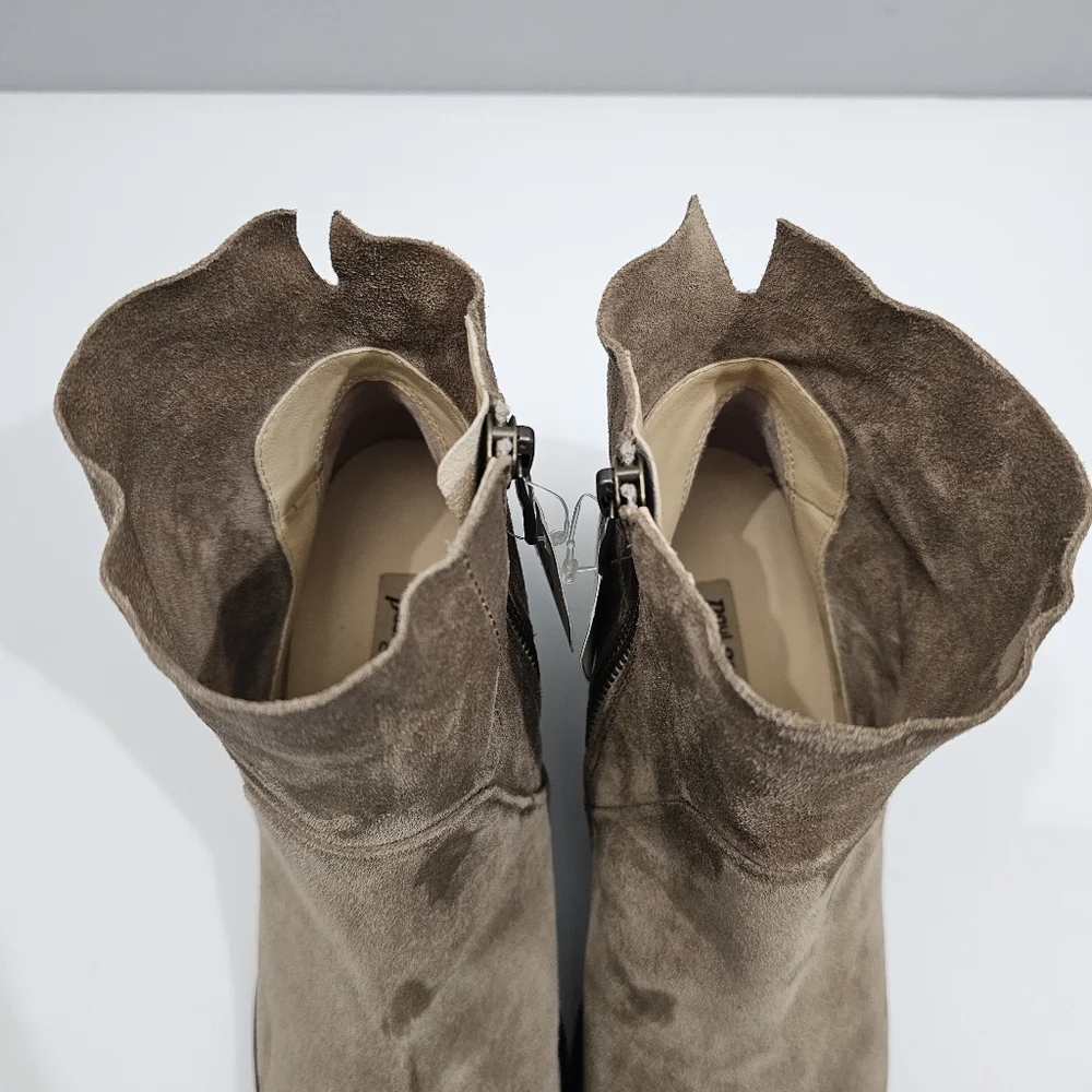 Paul Green Nicole Ankle Boot Womens UK 6.5 US 9 Brown Suede Neutral Fall NEW